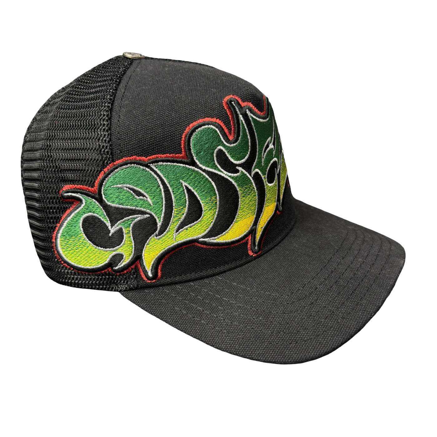 Godspeed Neo Trucker Hat Black Yellow Red Green