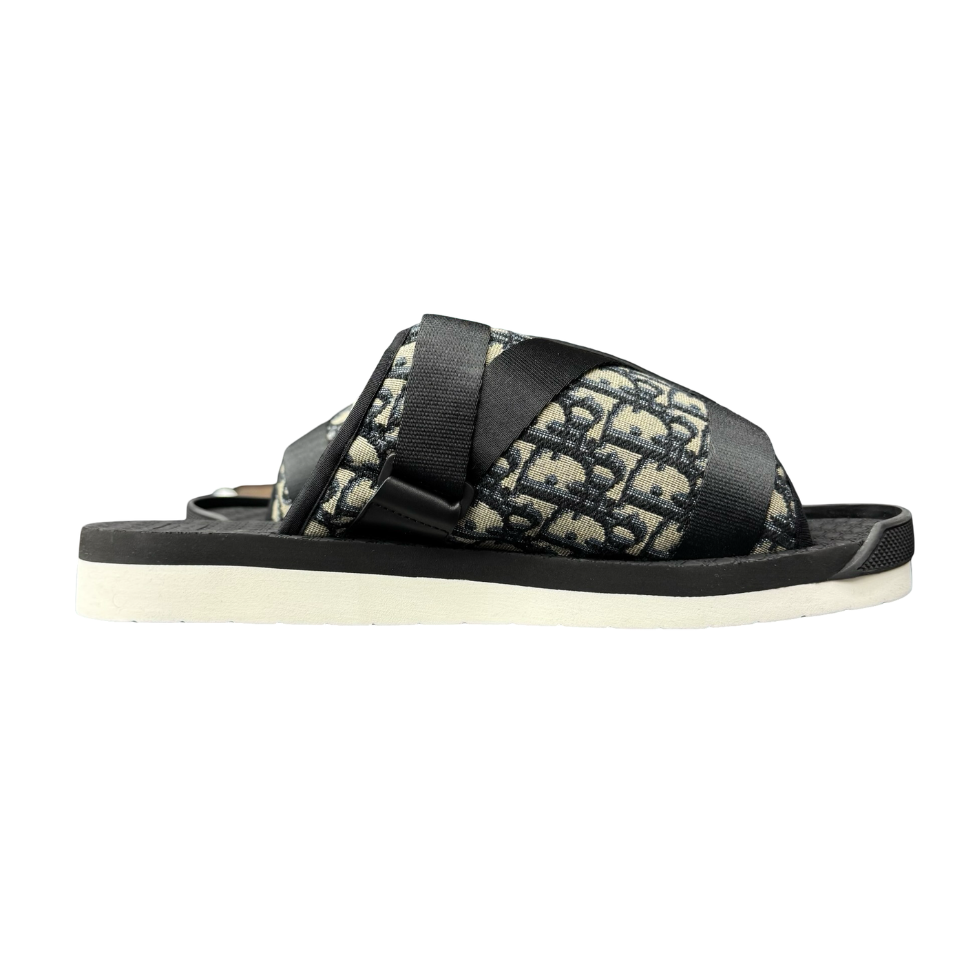 Dior Alpha Sandal Oblique Black White
