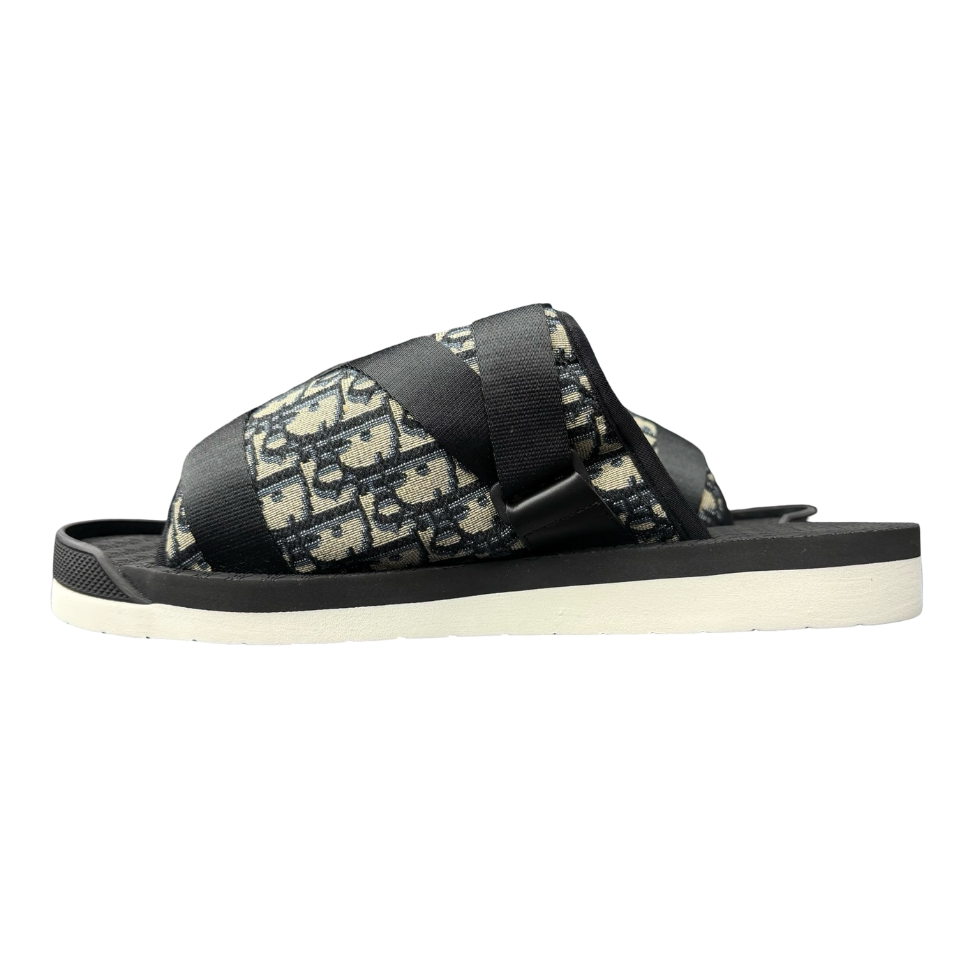 Dior Alpha Sandal Oblique Black White