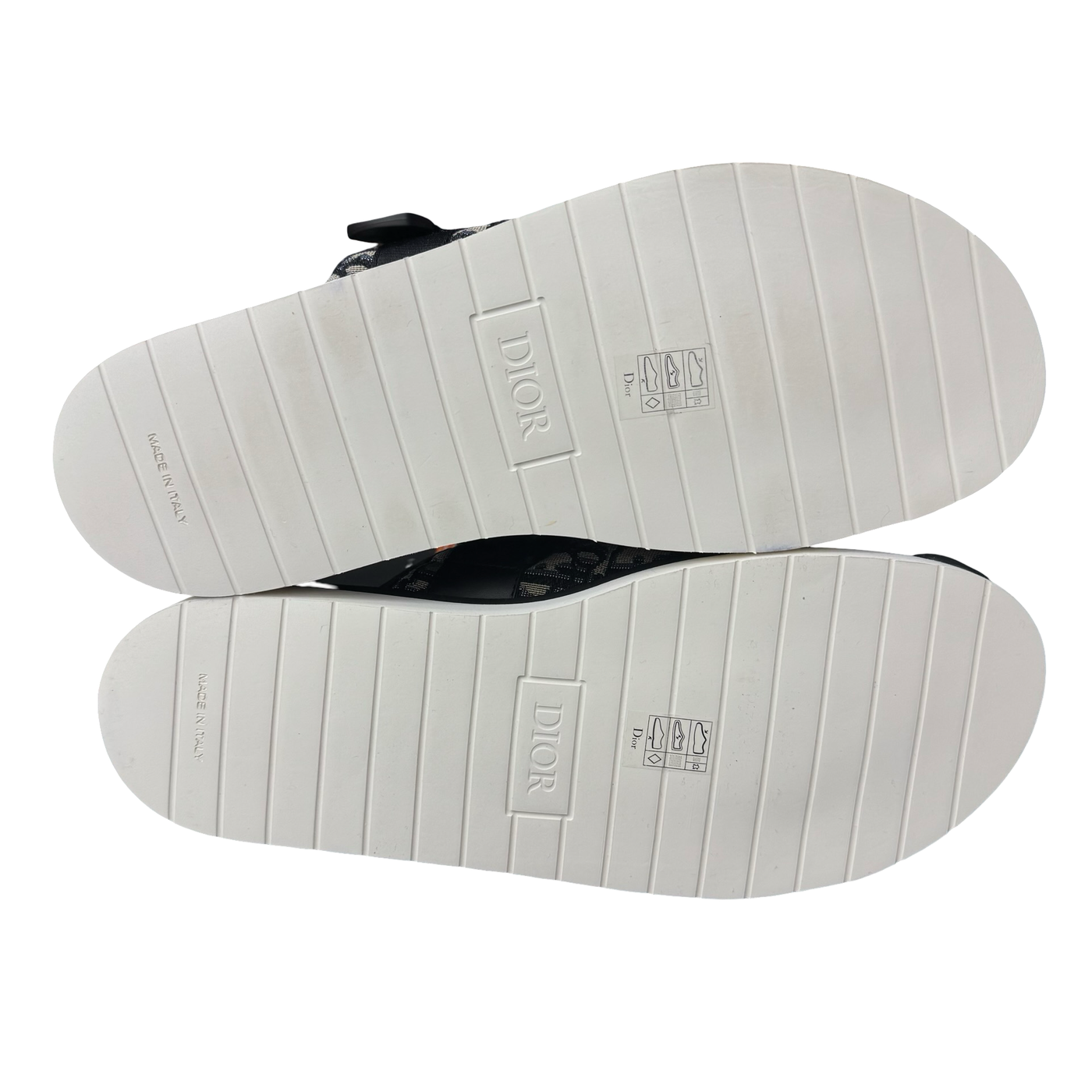 Dior Alpha Sandal Oblique Black White
