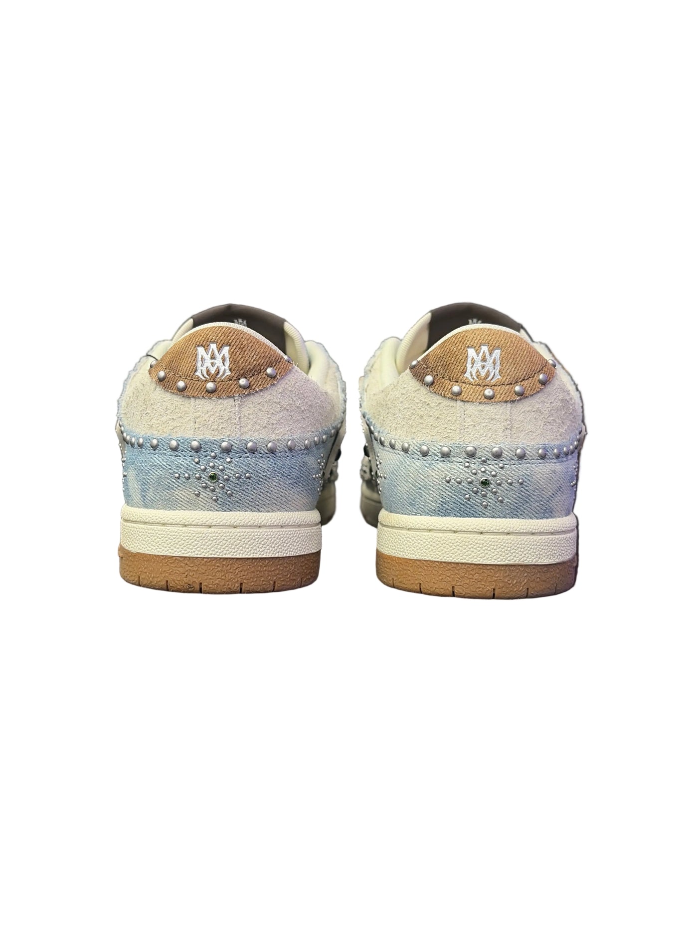 Amiri Studded Skeleton Low Top Blue