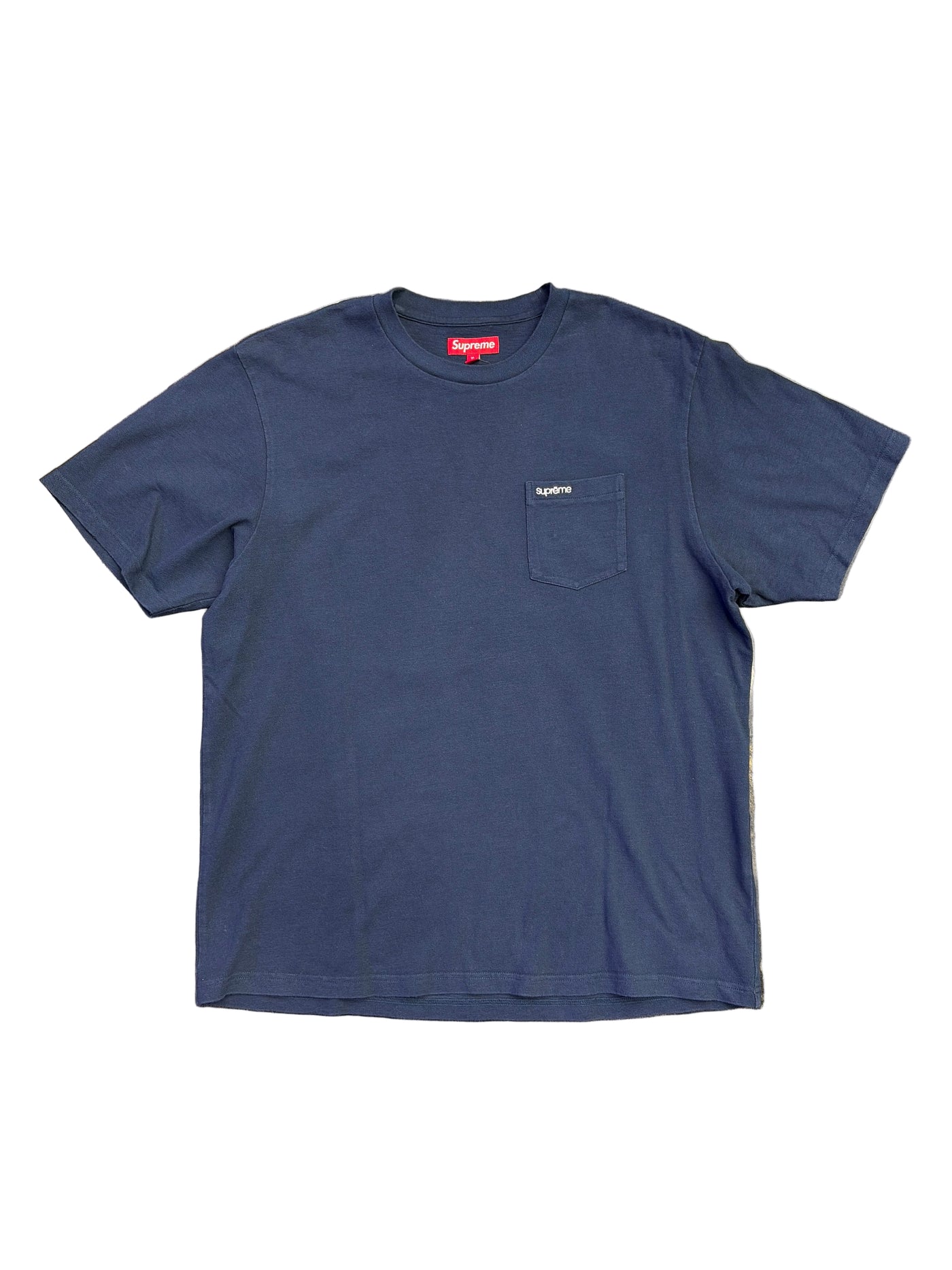 FW23 Supreme S/S Pocket Tee Navy
