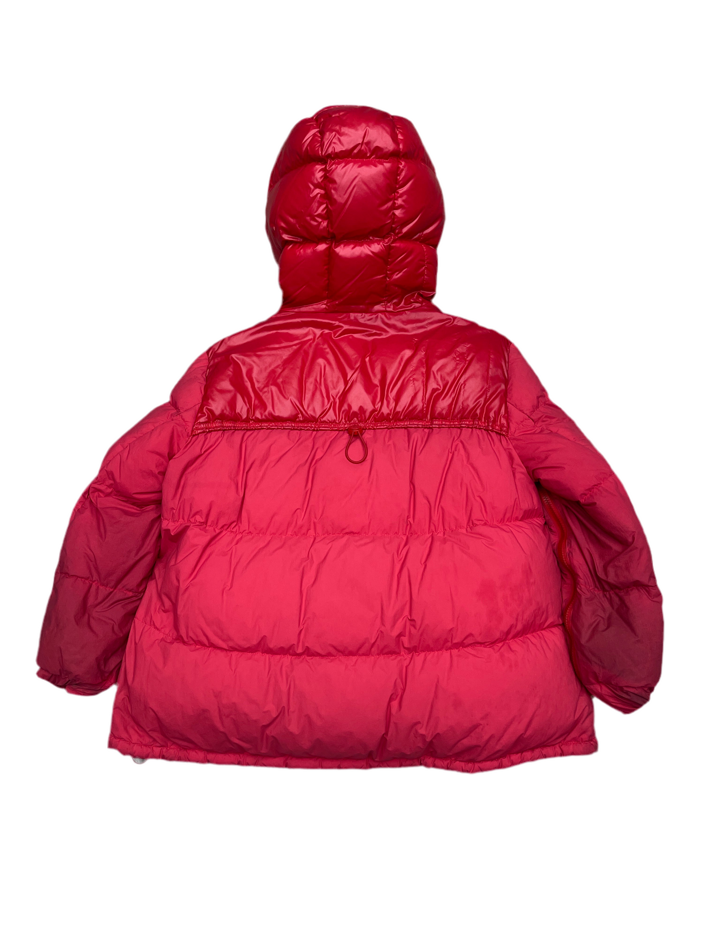 Moncler Hooded Puffer Jacket Red