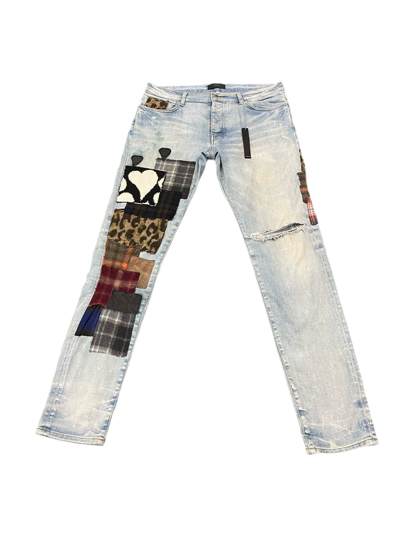 Amiri Art Patch Jeans Clay Indigo