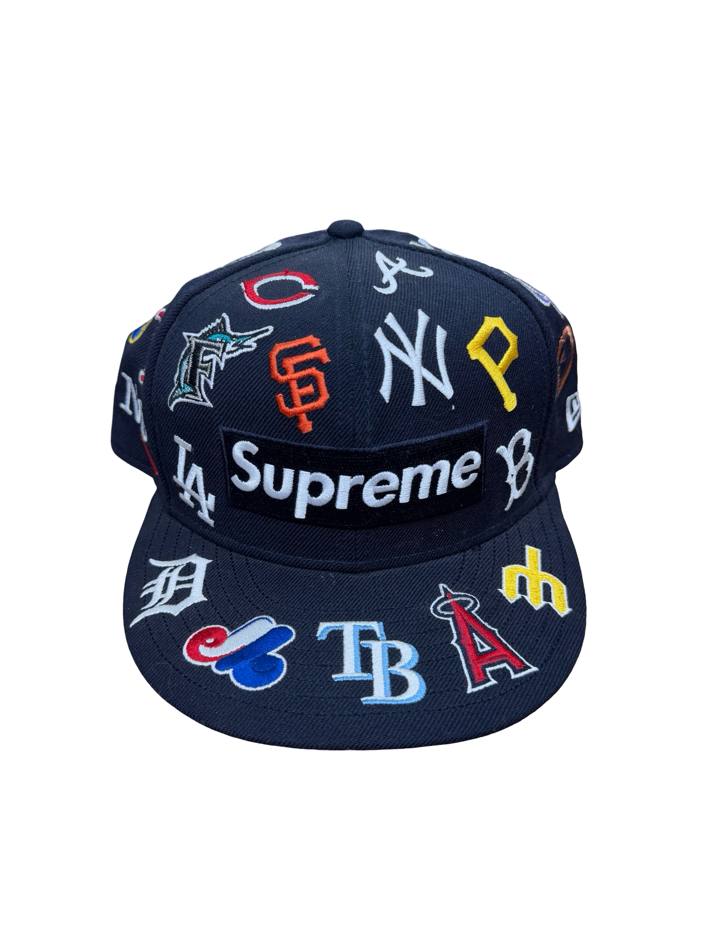 Supreme x MLB x New Era Fitted Hat Navy