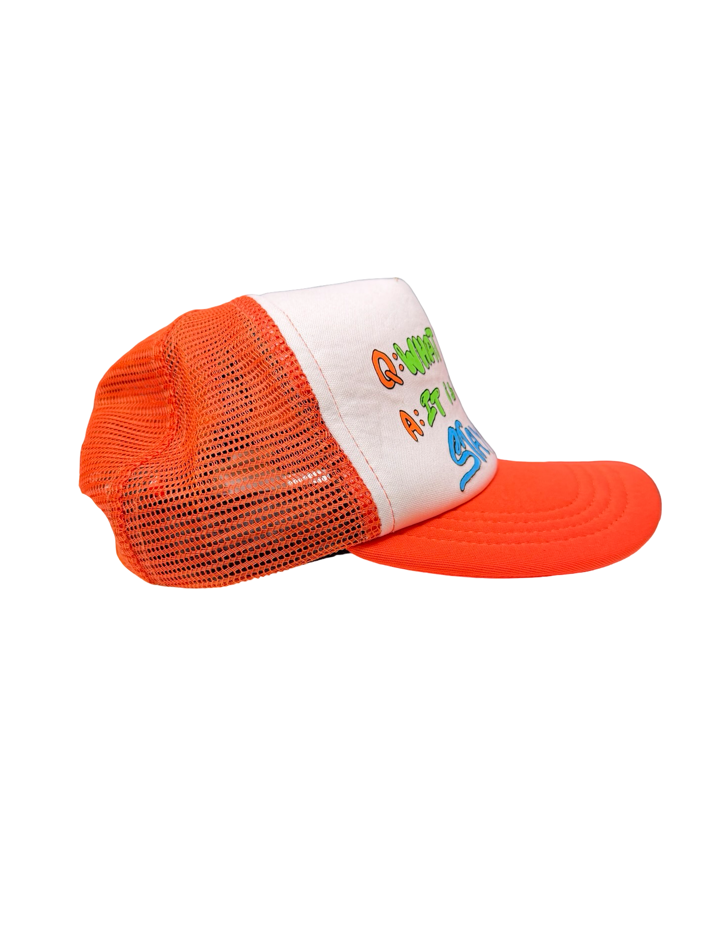 Chrome Hearts x Matty Boy Sex Records It Is What It Is Trucker White Orange