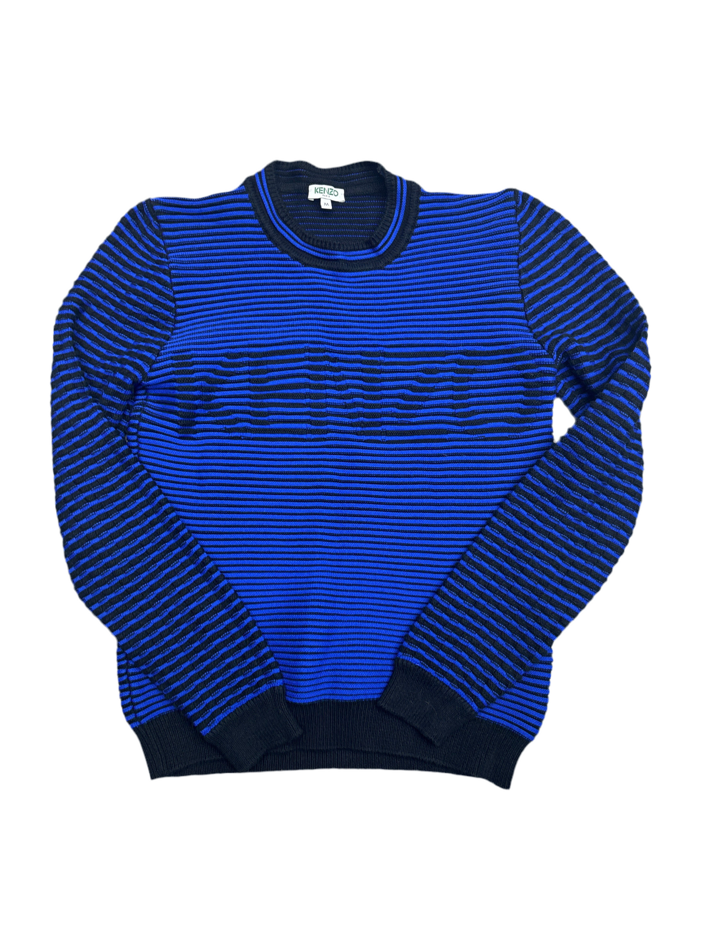 Kenzo Striped Knit Hologram Logo Sweater
