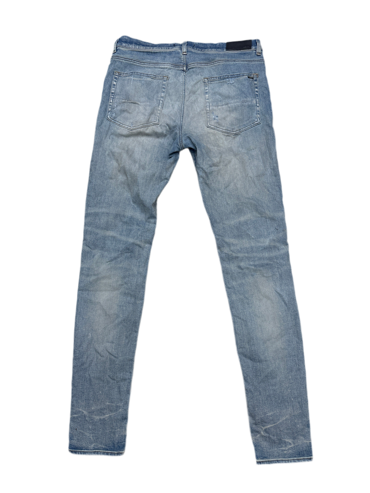 Amiri MX 1 Orange Patch Denim Jeans