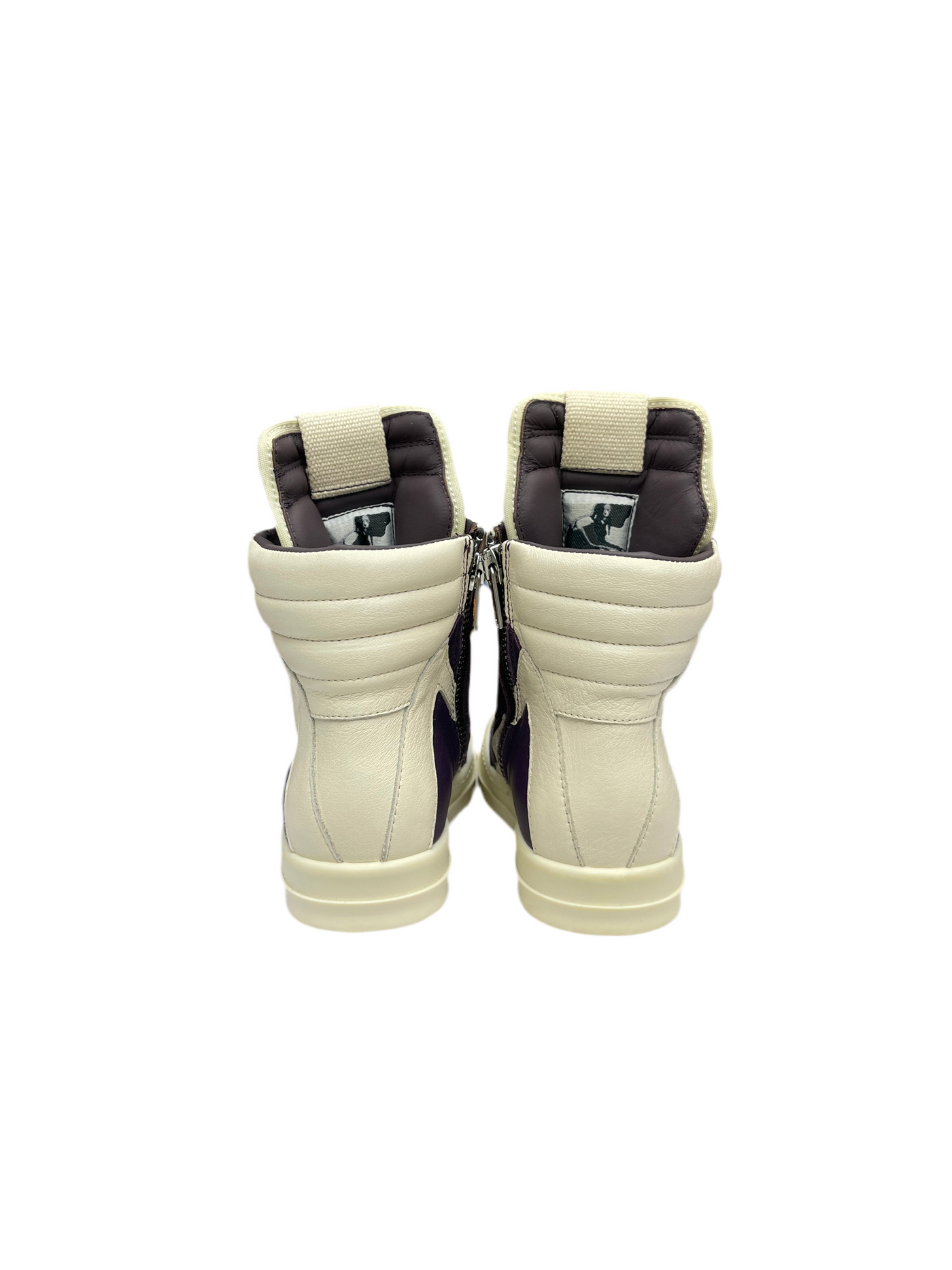 Kids Rick Owen’s Geobaskets High Top Amethyst Milk Purple