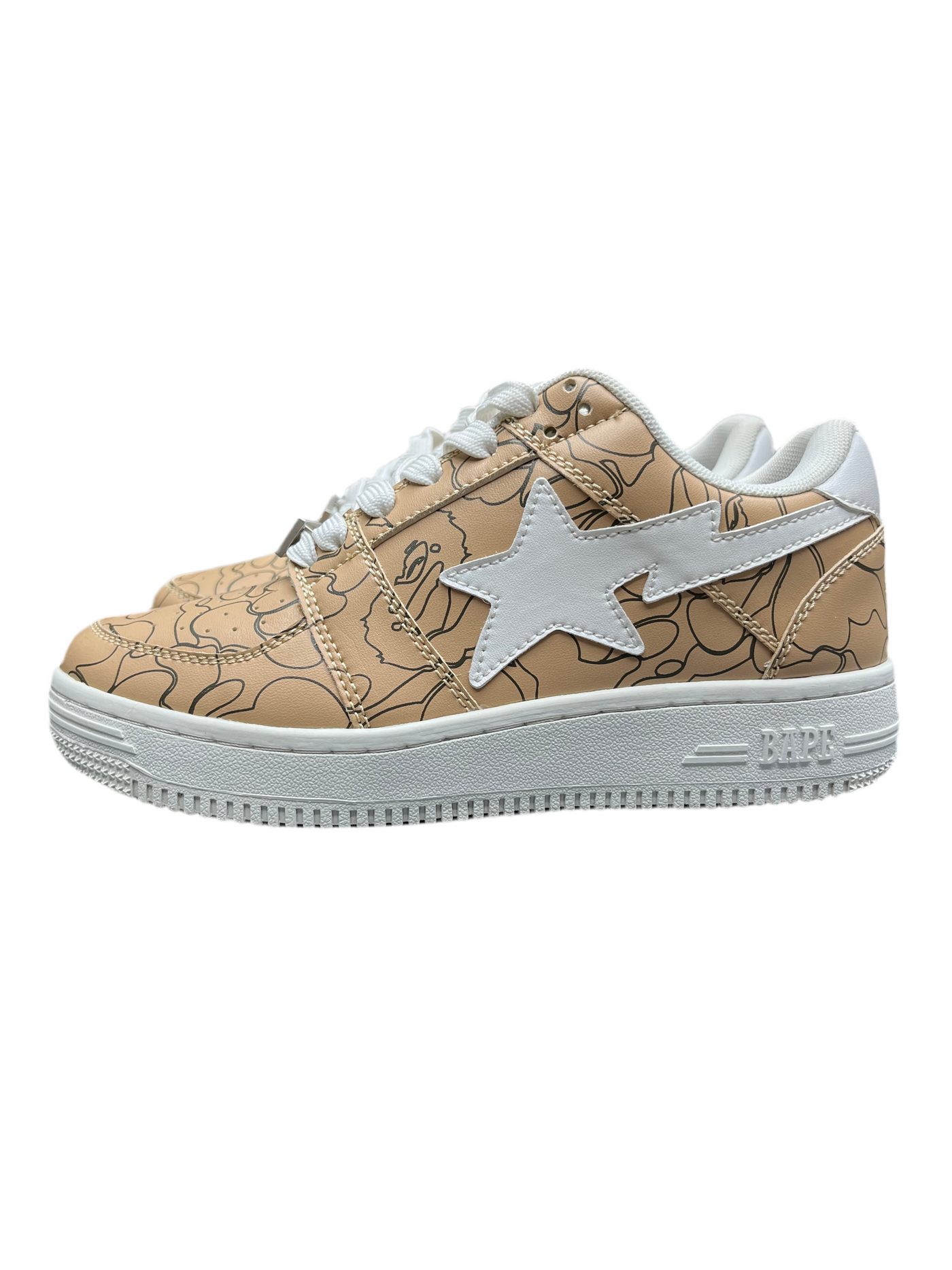 WMNS Bapesta Lined Camo Beige