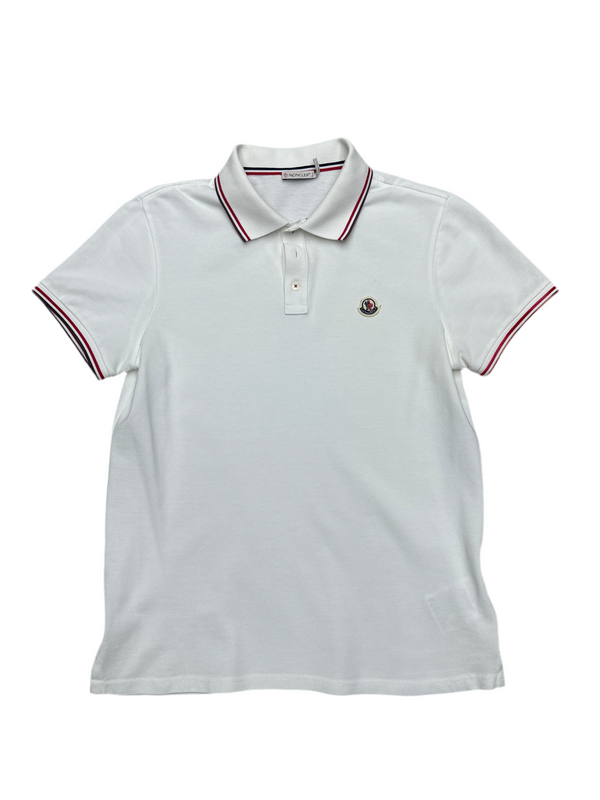 Moncler Men's Striped-Trim Polo Shirt