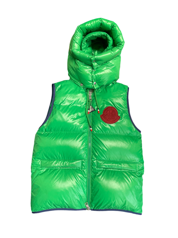 Moncler Double Hooded Puffer Vest Green
