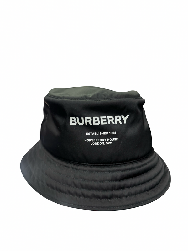 Burberry Black Nylon Bucket Hat