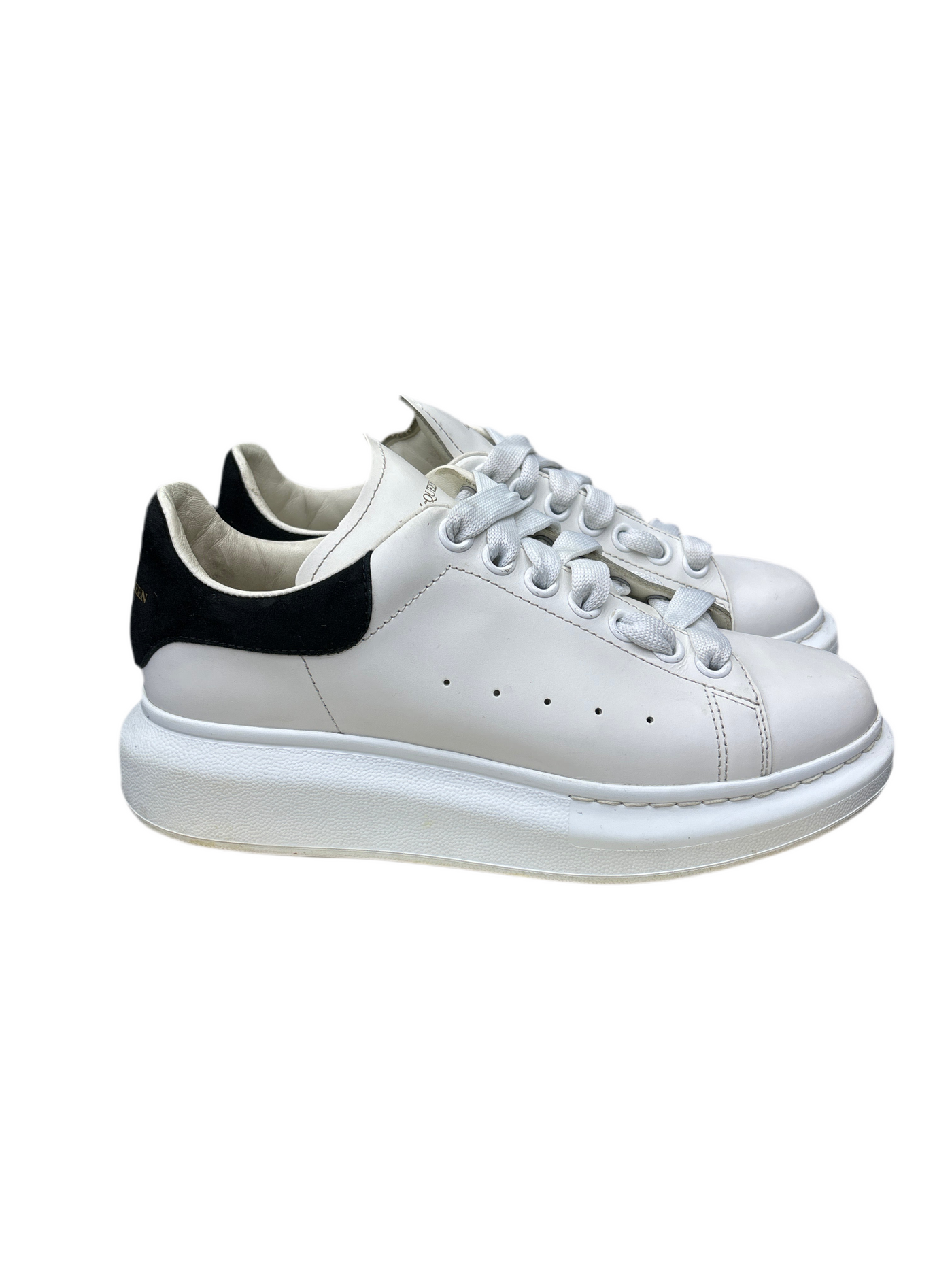 Alexander McQueen White Black Velvet