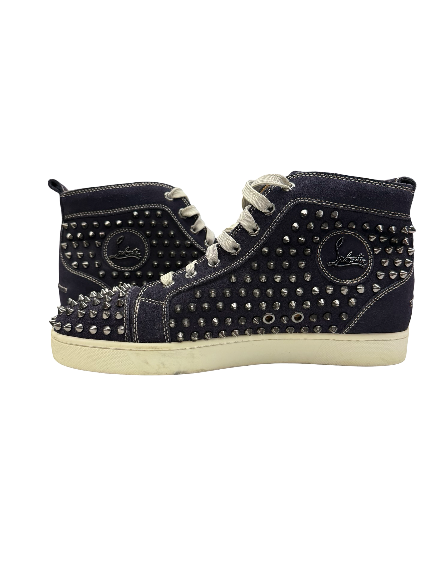 Christian Louboutin Mid Top Spiked Sneakers
