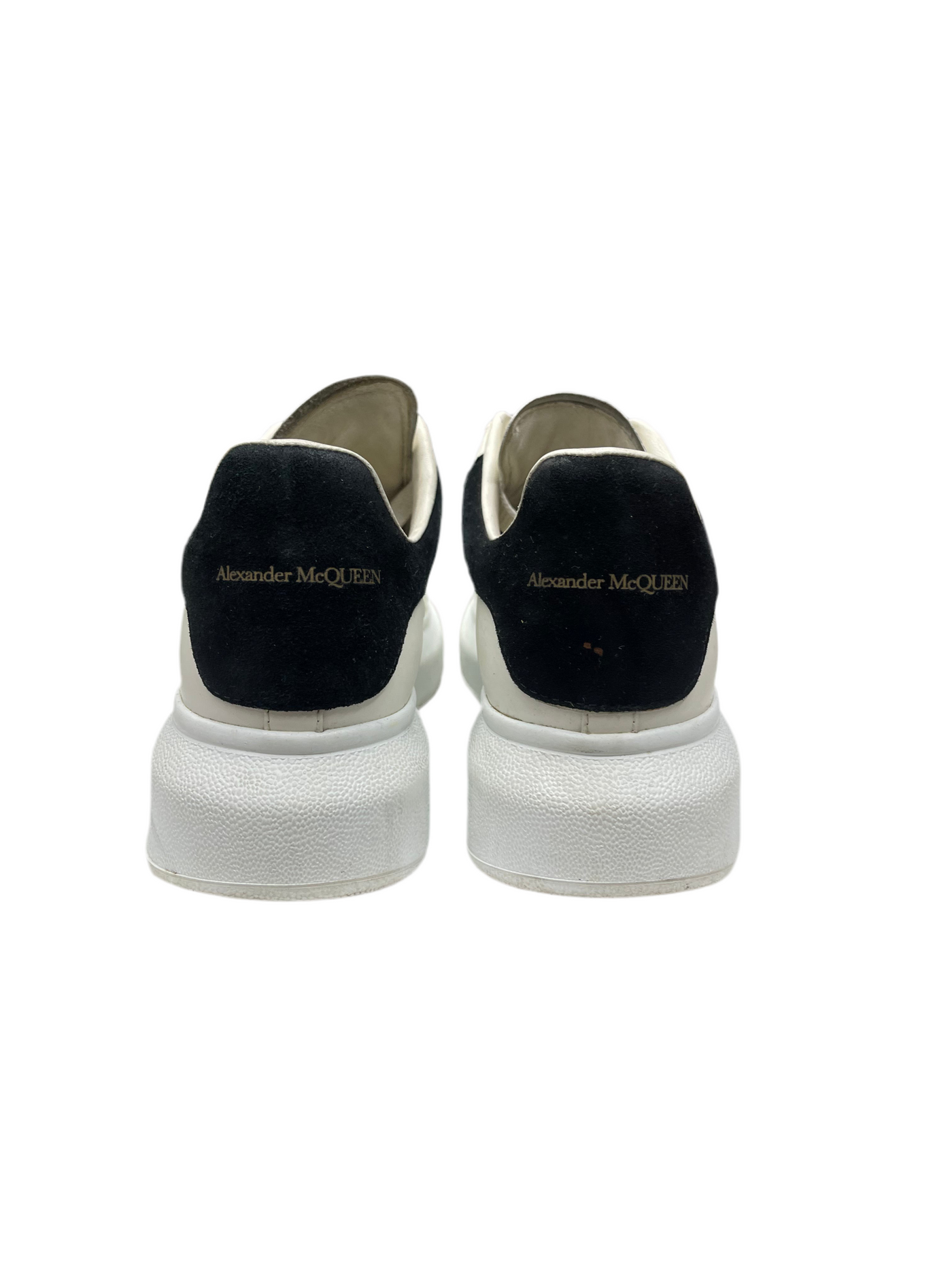 Alexander McQueen Oversized Suede Back White Black