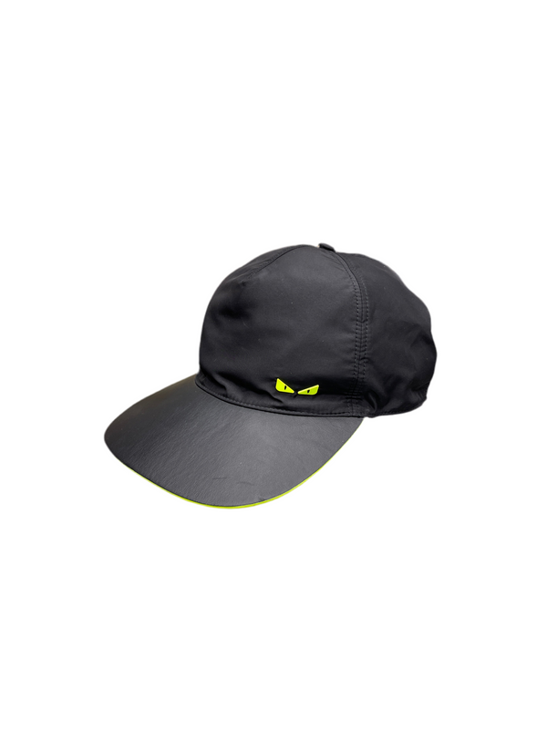 Fendi Monster Eyes Nylon Cap Black / Neon
