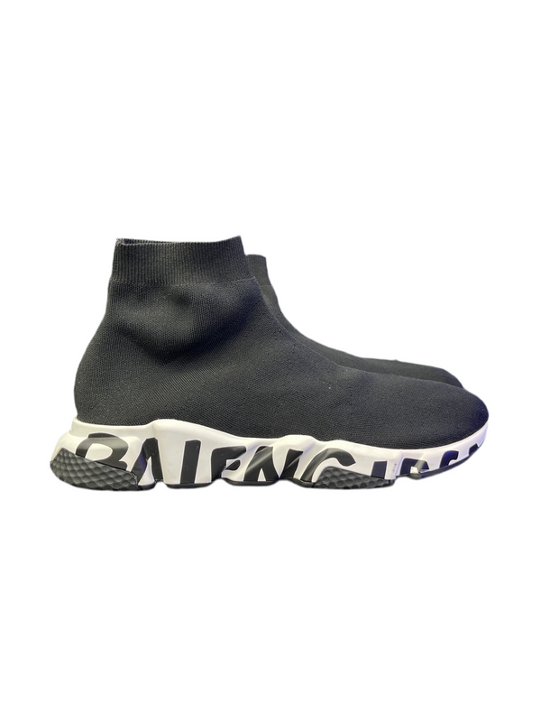 Balenciaga Speed Graffiti Sneakers Black