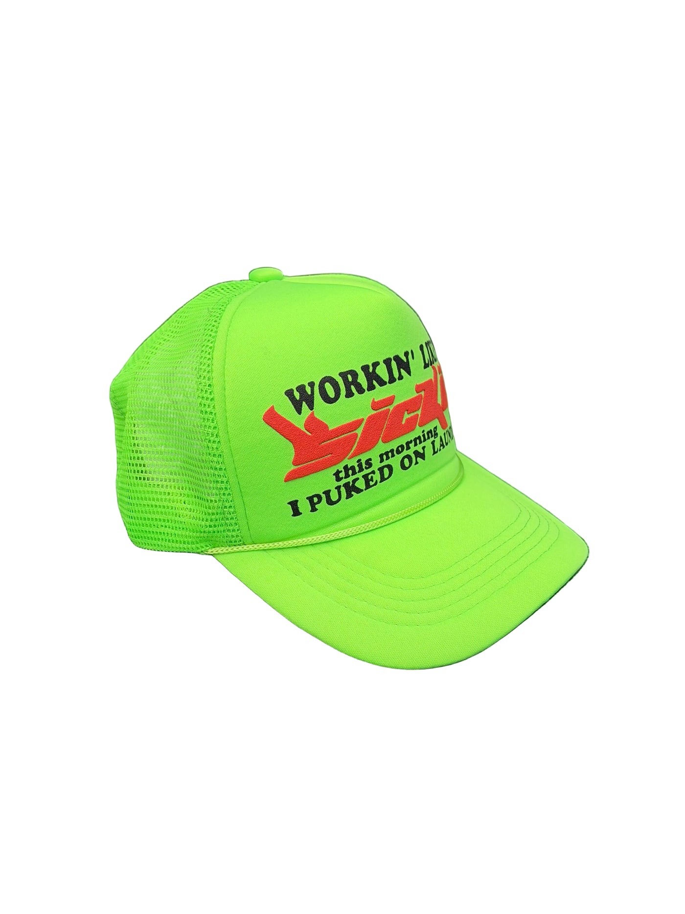 Sicko Laundry Trucker Hat Neon Green