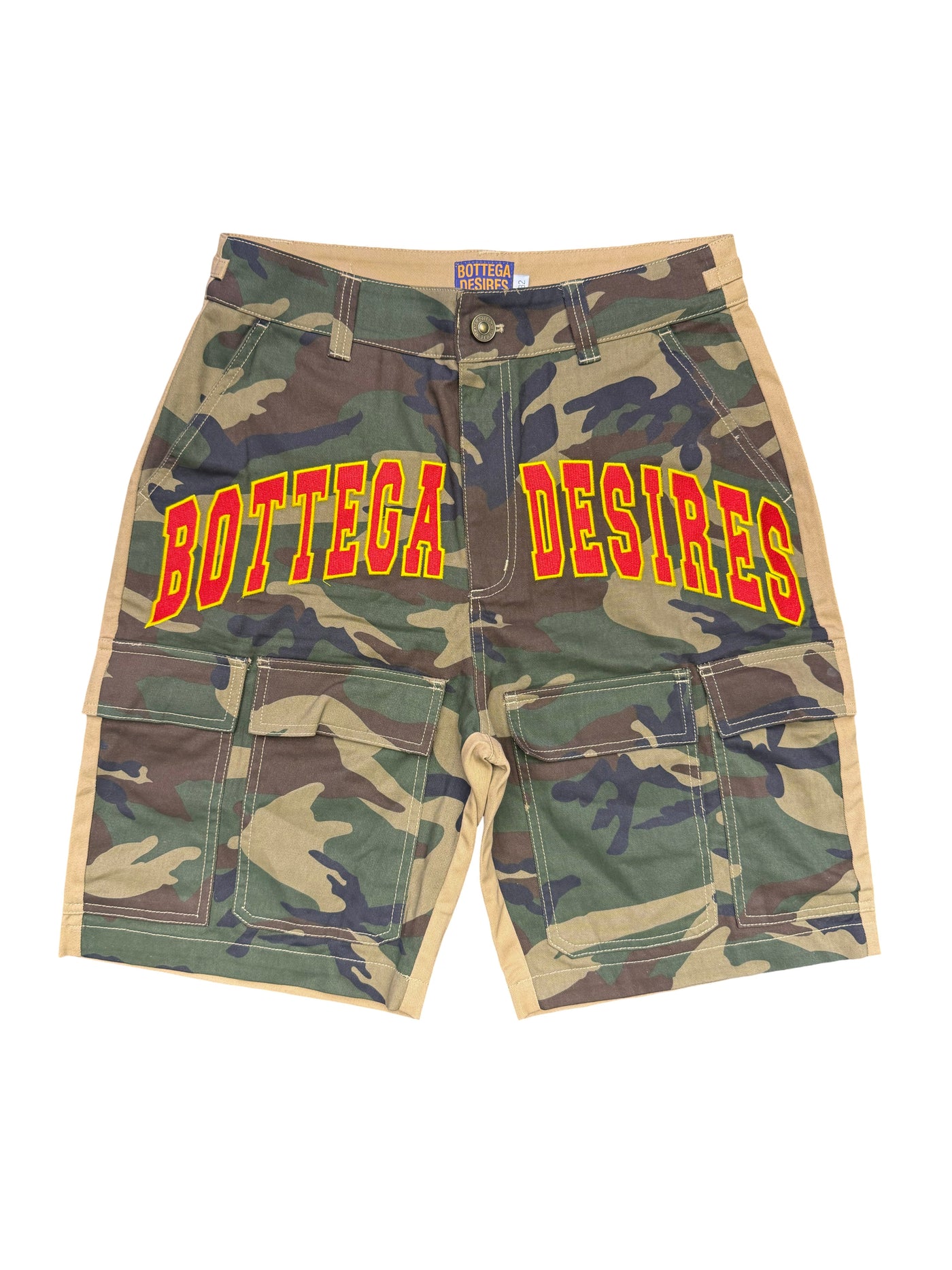 Bottega Desires Camo Cargo Short