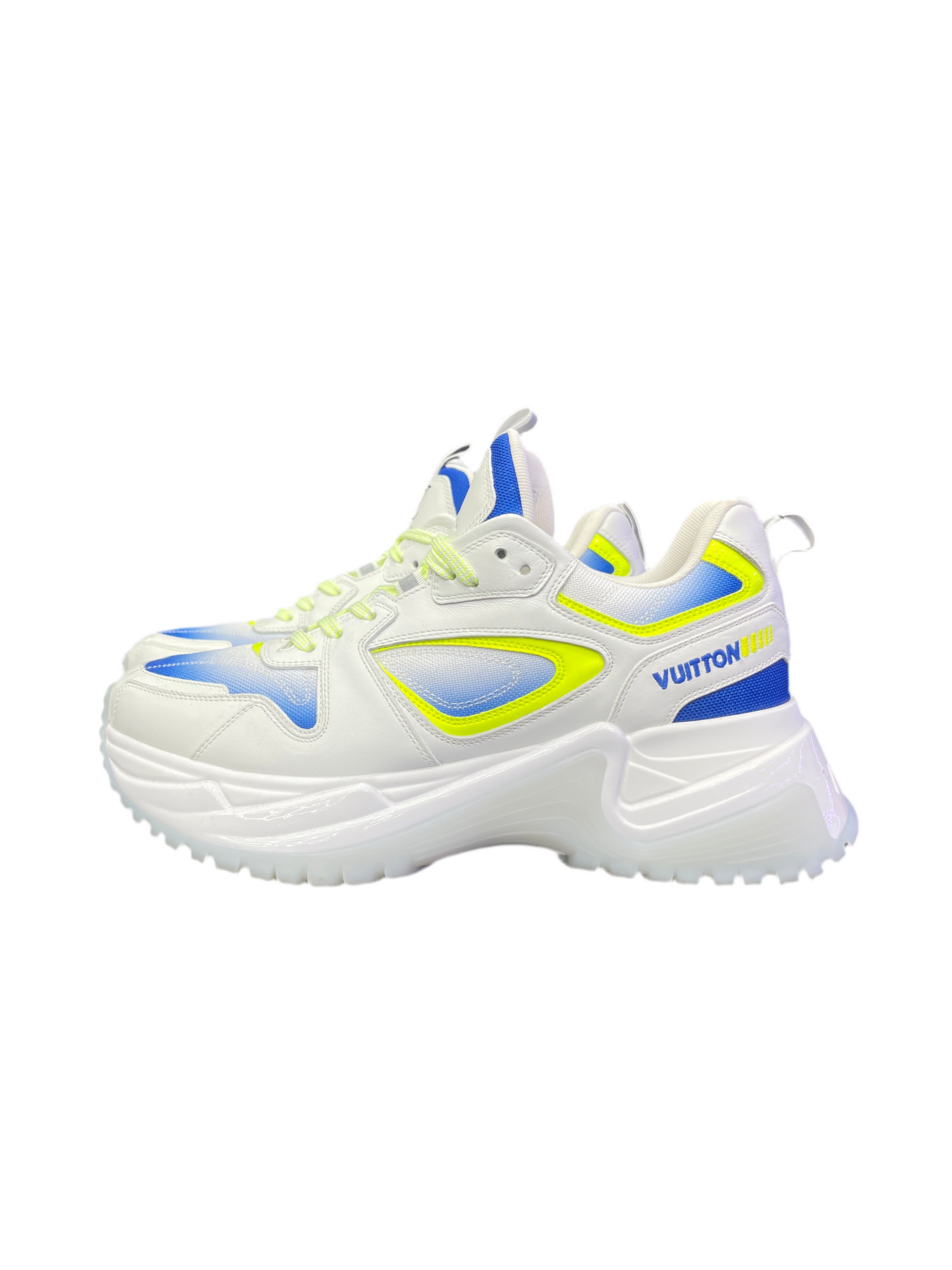 LV Run Away Pulse White Blue Yellow