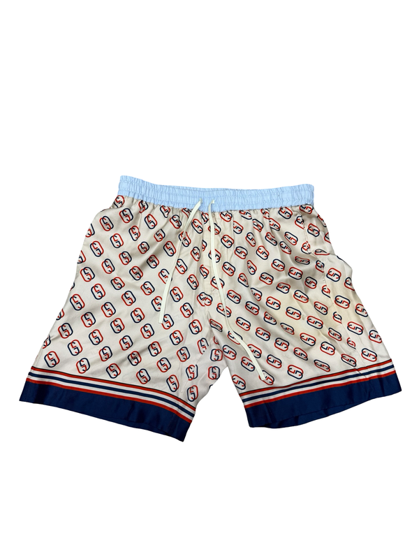 Gucci  Silk Twill Drawstring Bermuda Shorts