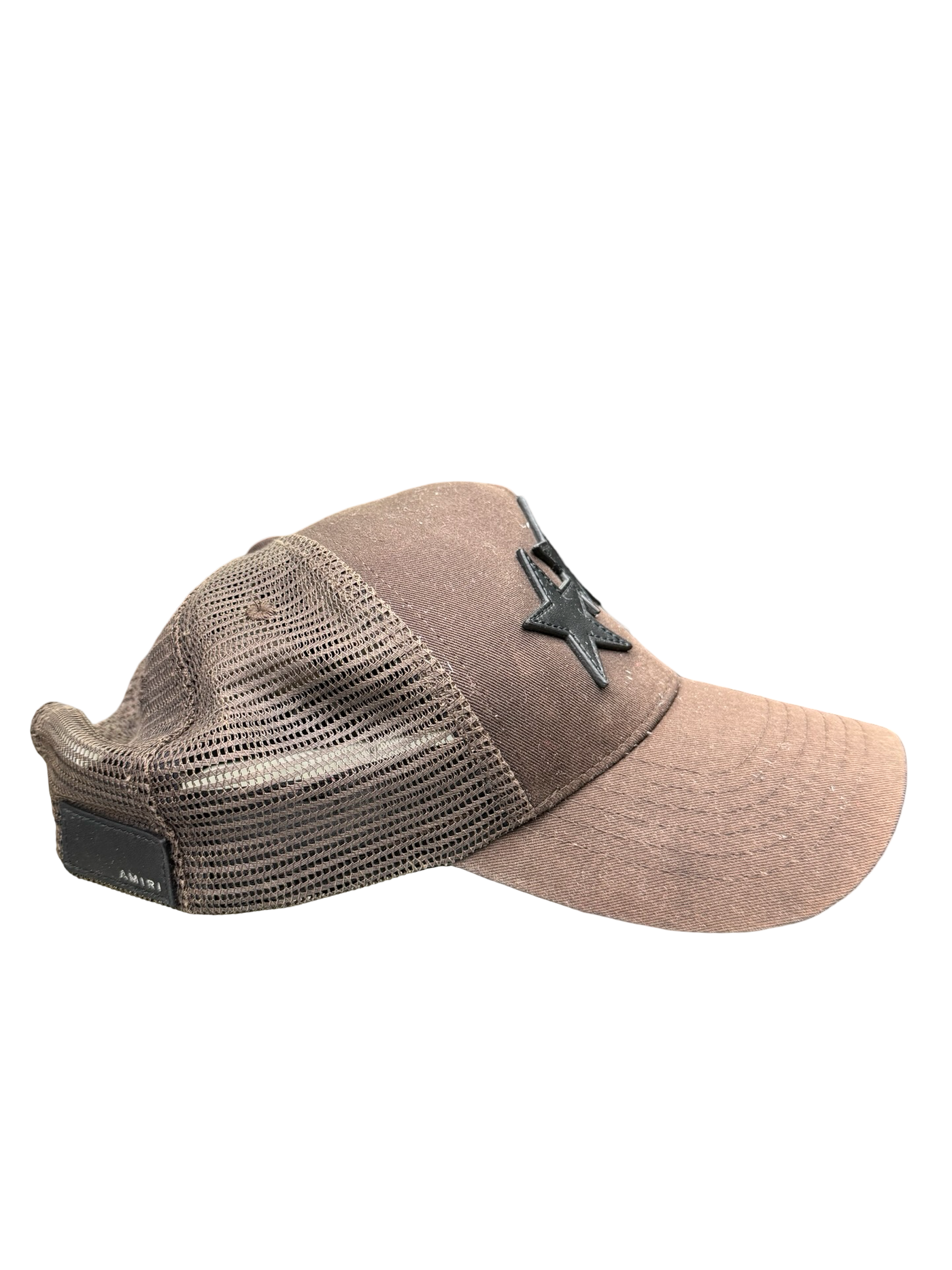 Amiri Brown Star Trucker Hat