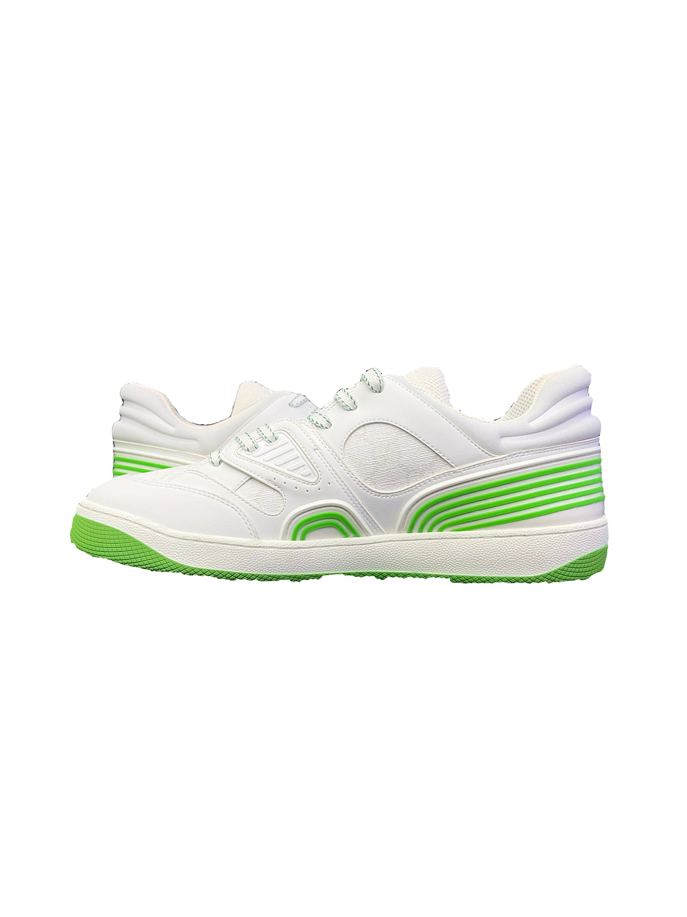 Gucci Basket Low Top GG White Demetra Green