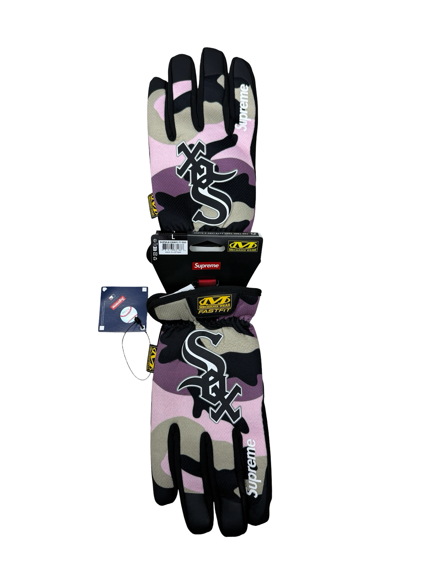 Supreme x Mechanix FastFit Pink Camo Gloves