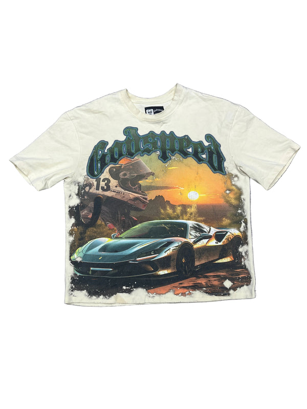 Godspeed Sunset Drift T-Shirt Bone/Cream Color