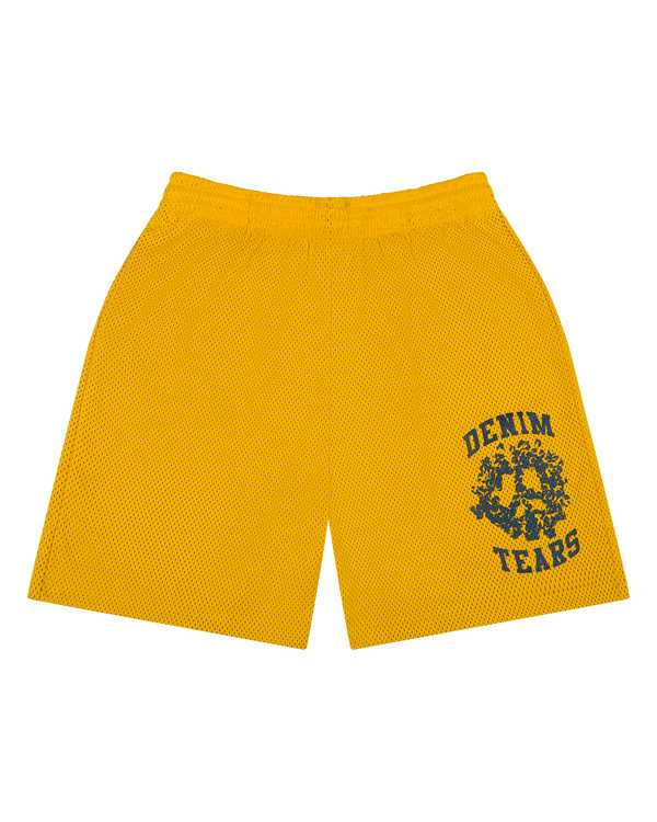 Denim Tears University Mesh Shorts Yellow
