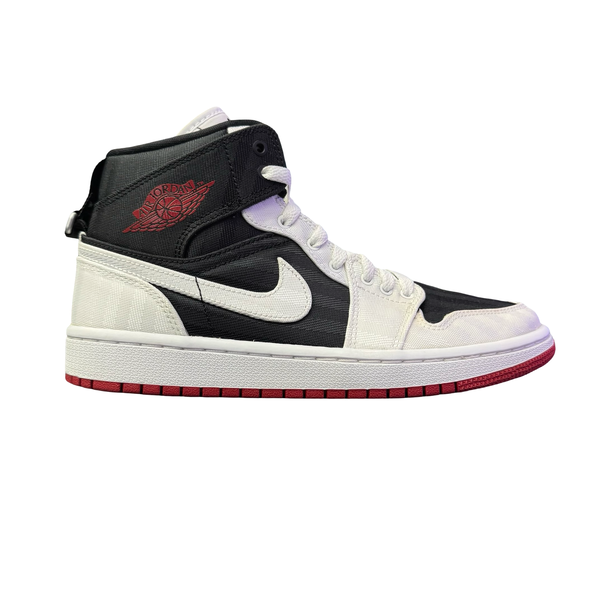 WMNS Nike Air Jordan 1 Mid SE Utility Canvas White Black Gym Red