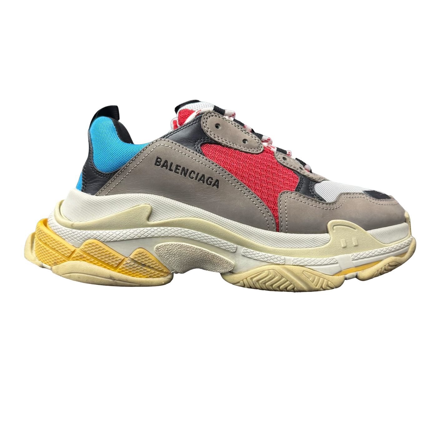 Balenciaga Triple S Sneaker Grey Red Blue