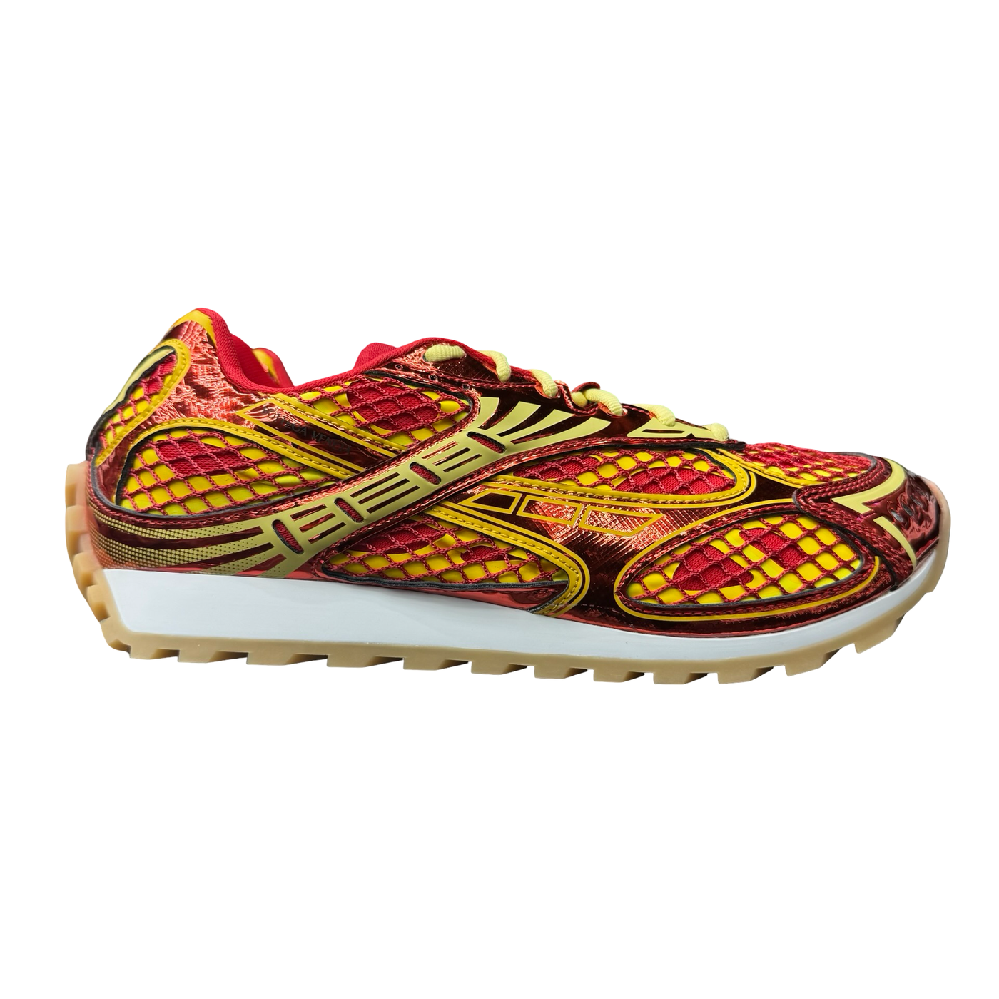 Bottega Veneta Orbit Sneakers Metallic Red Sherbert