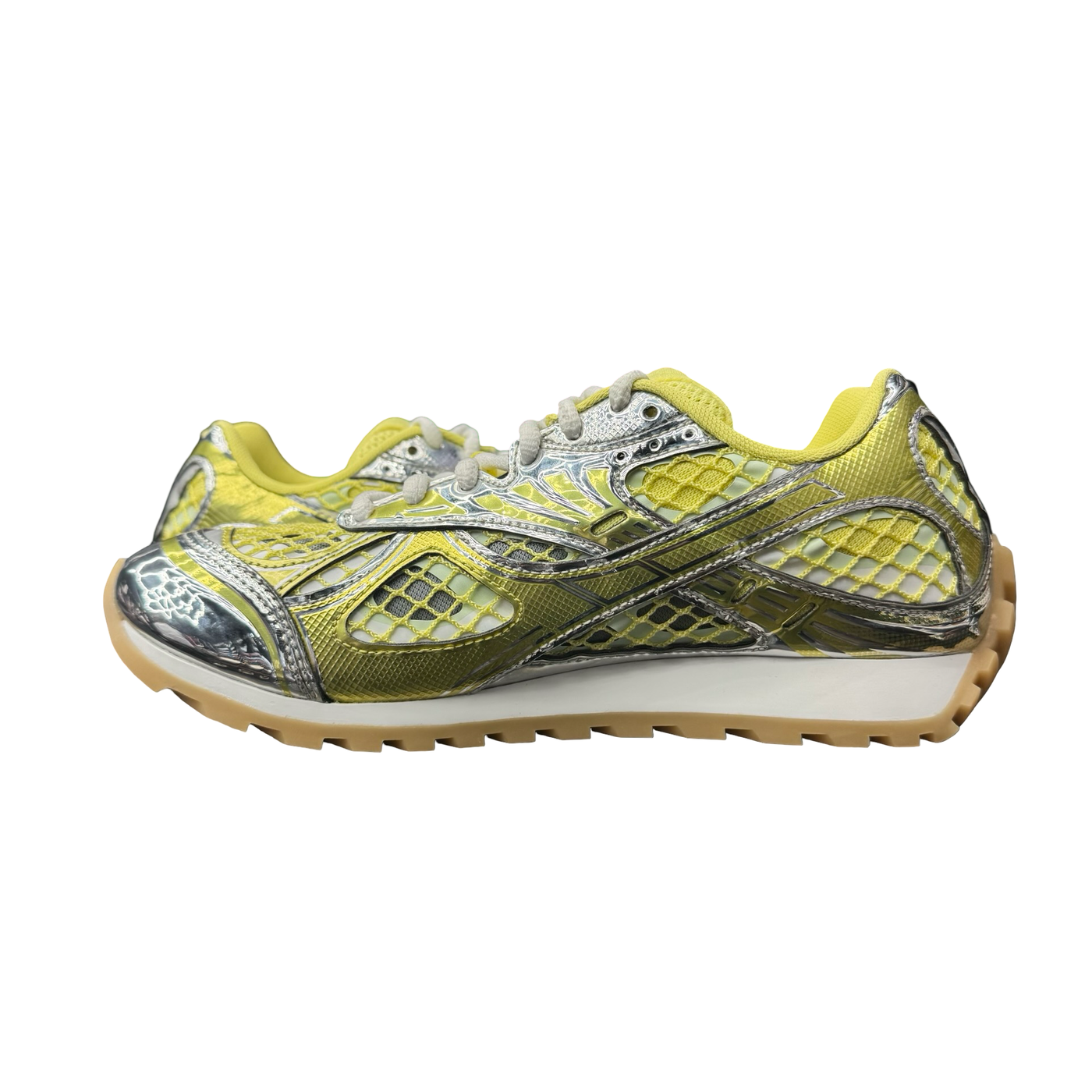 Bottega Veneta Orbit Sneaker Sherbert Silver