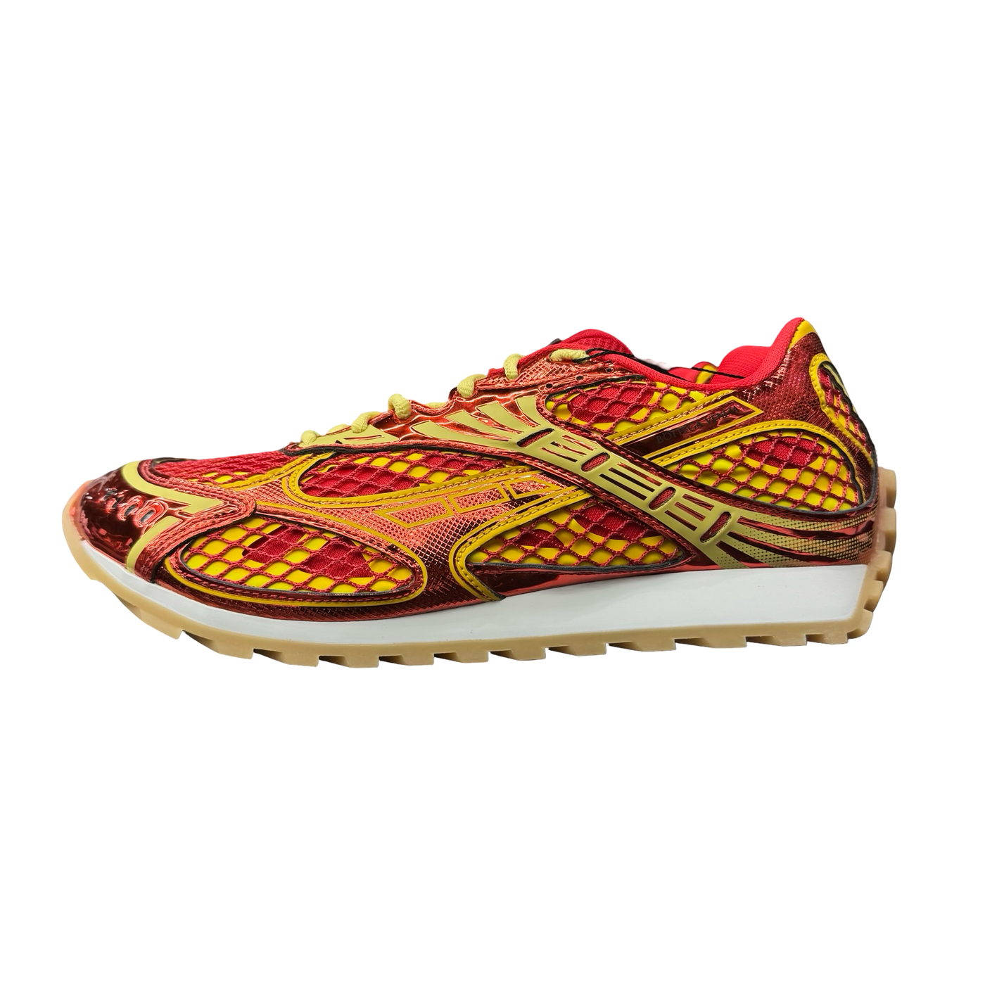 Bottega Veneta Orbit Sneakers Metallic Red Sherbert