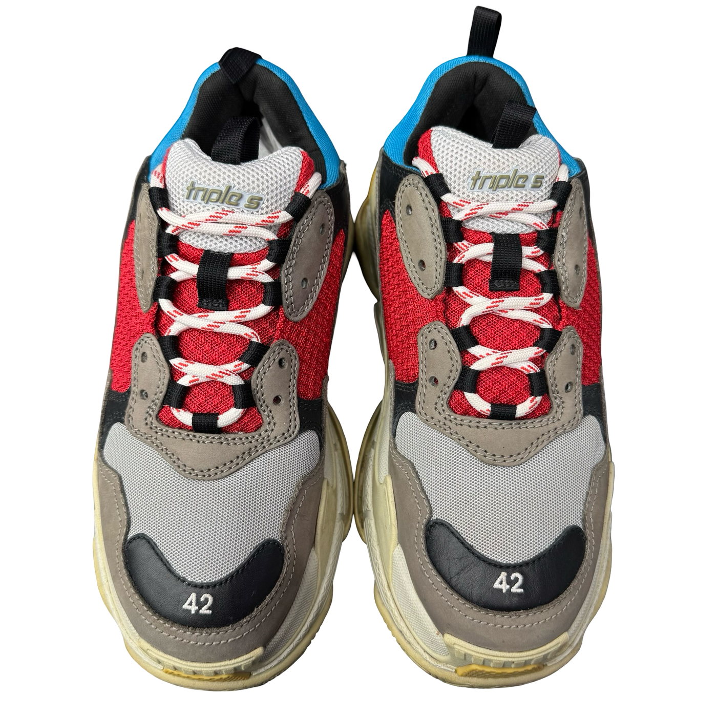 Balenciaga Triple S Sneaker Grey Red Blue