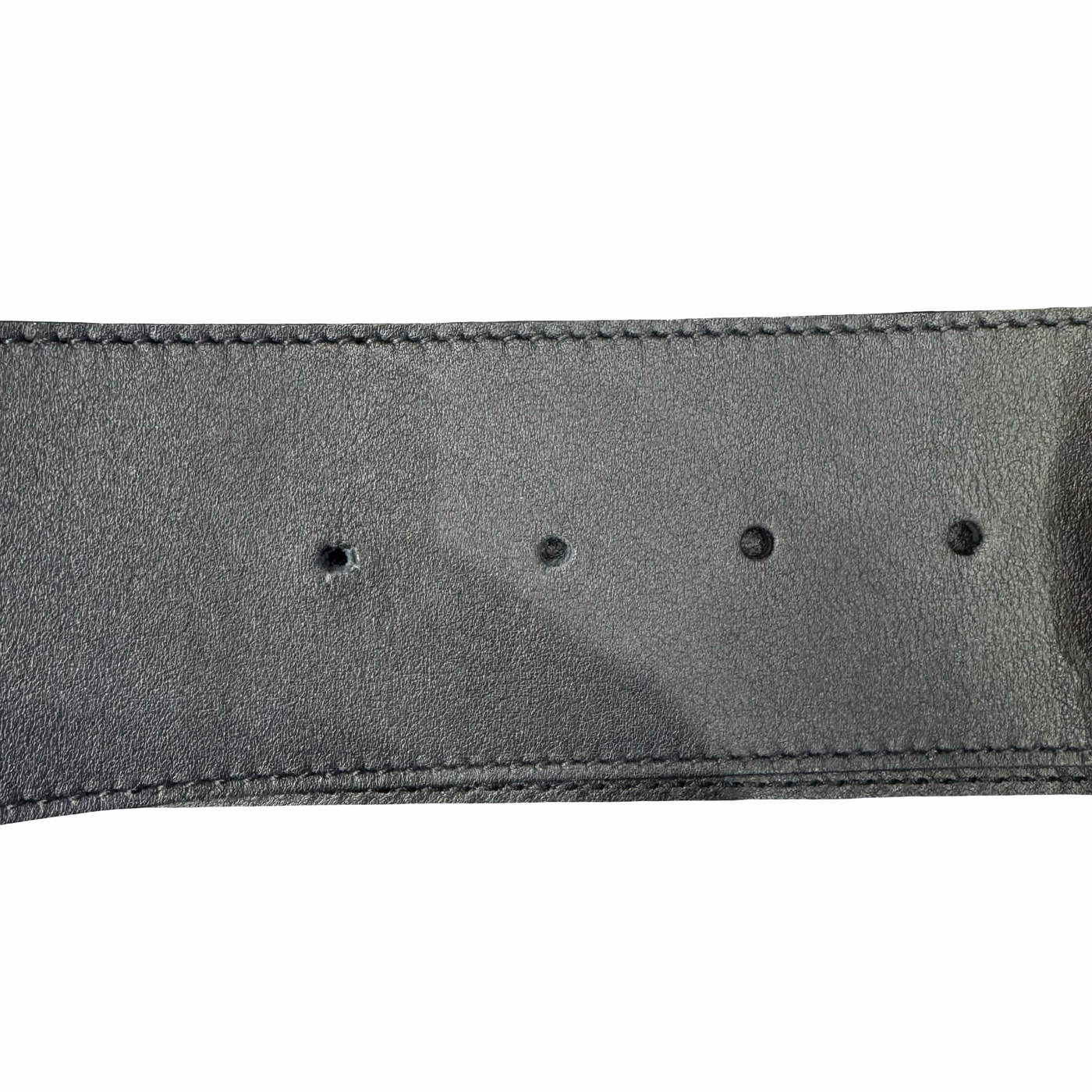 WMNS Gucci Extra Wide Leather Belt Crystal Double G Black