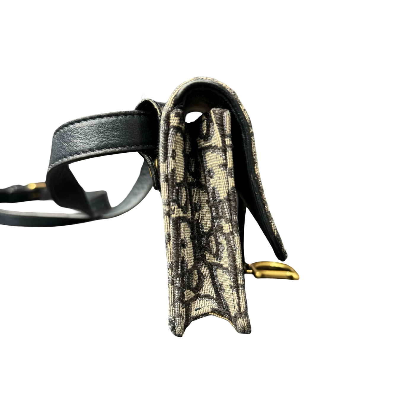 Dior Oblique Saddle Belt Bag Blue