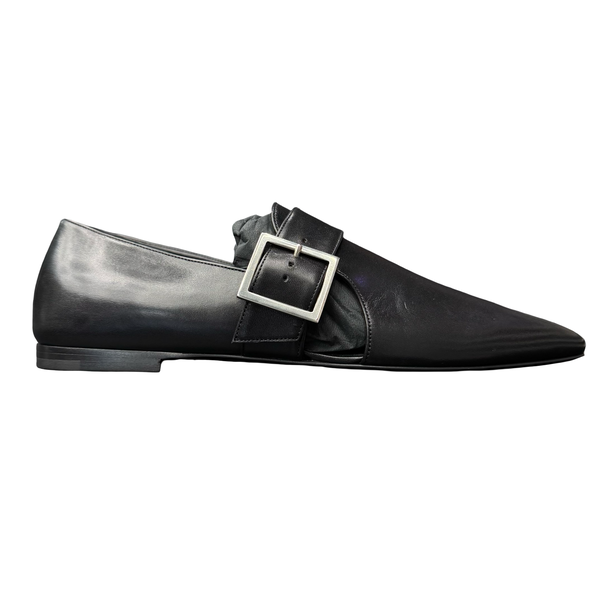 YSL Tristan Leather Loafers Black