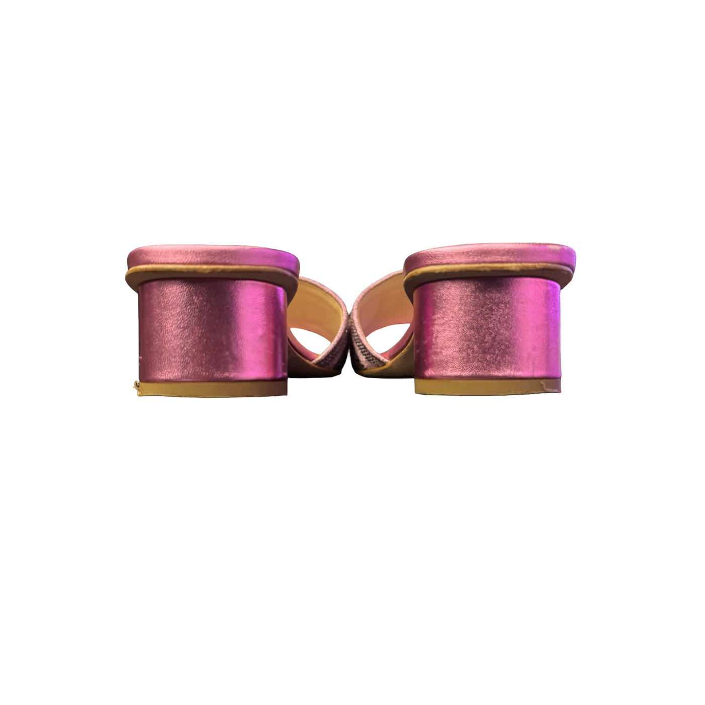 Dior Dway Heeled Slide Metal Pink