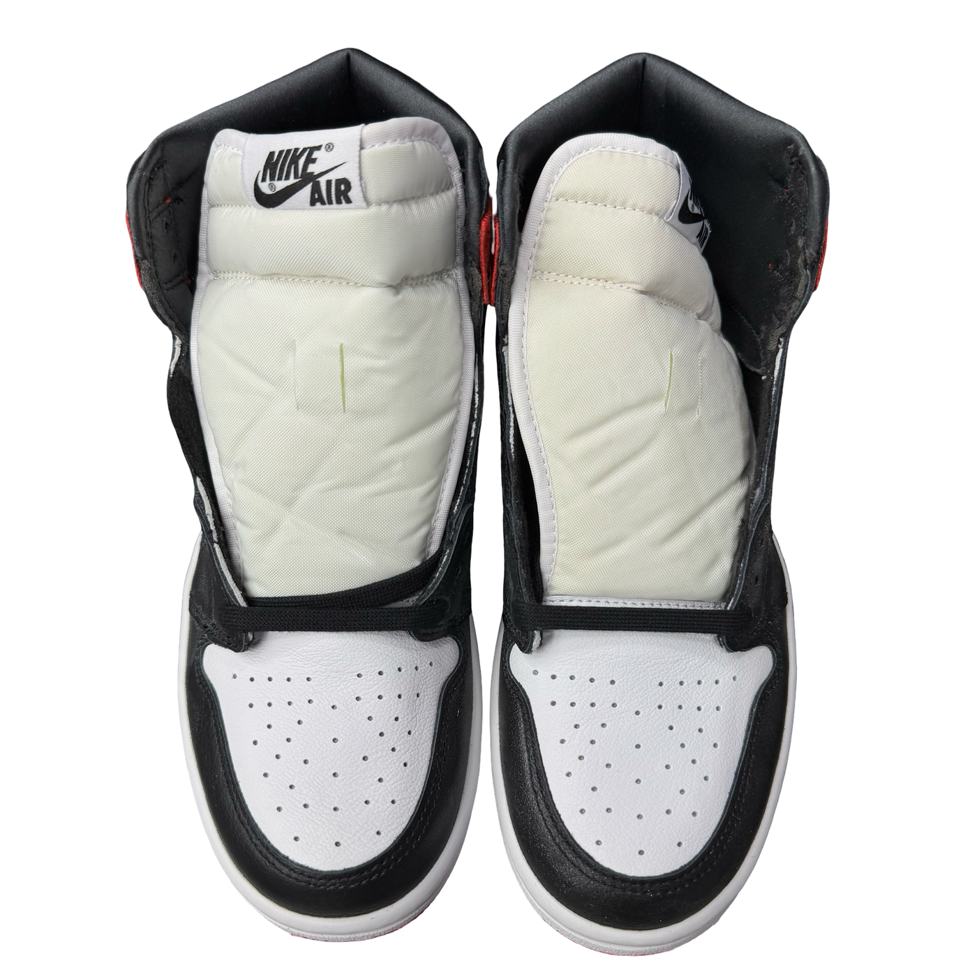 WMNS Nike Air Jordan 1 Retro High Satin Black Toe