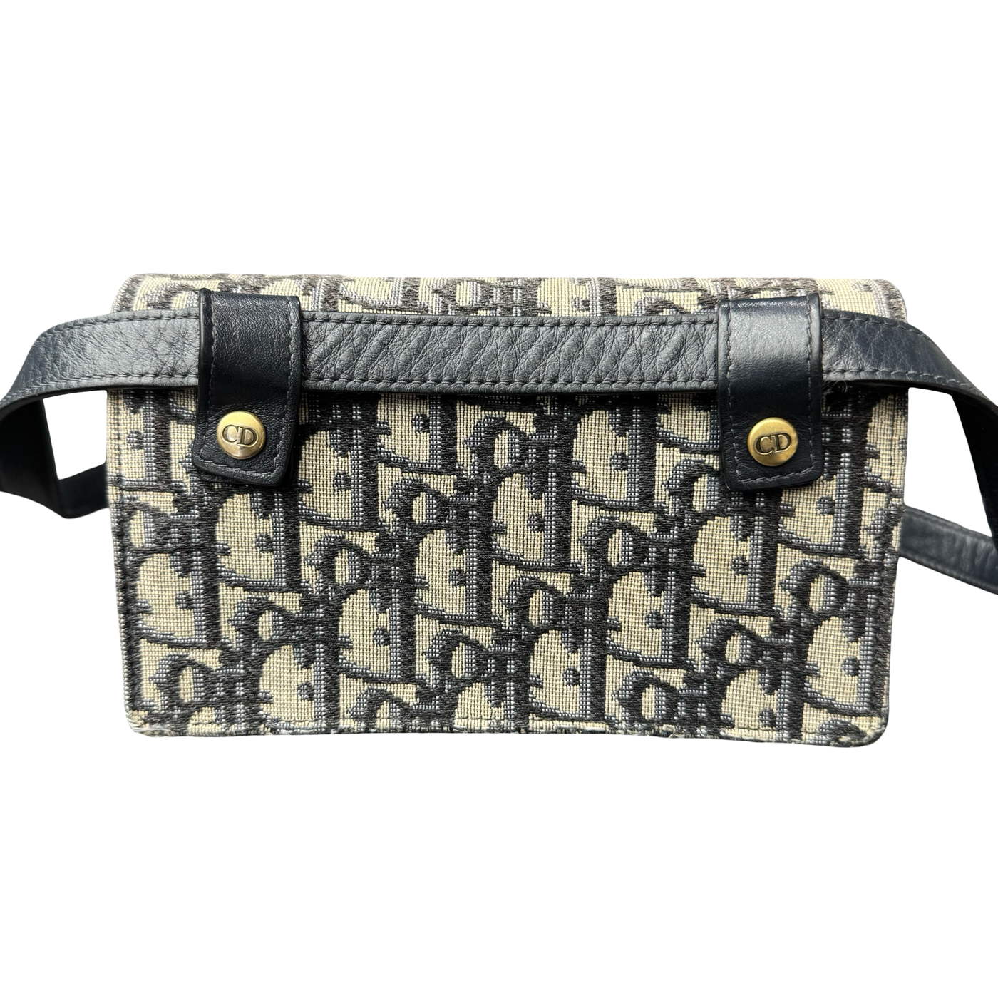 Dior Oblique Saddle Belt Bag Blue