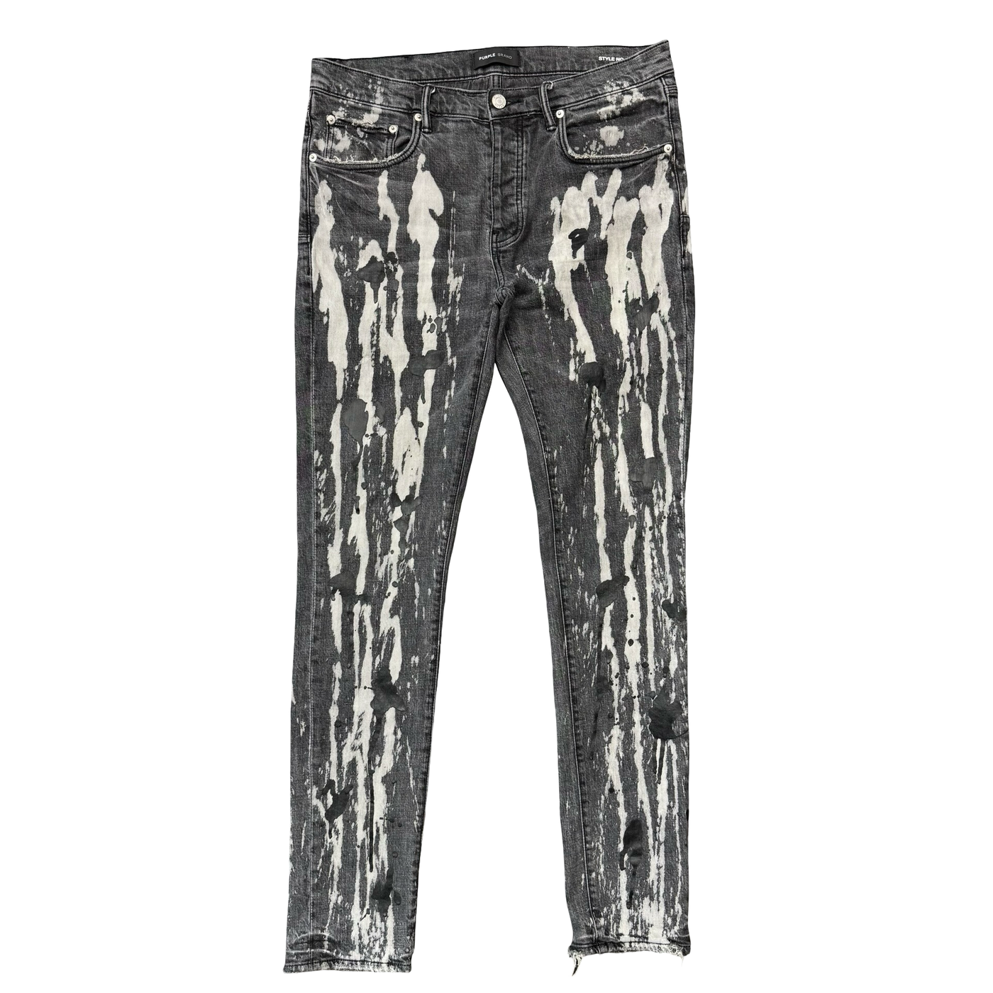 Purple Brand P001 Bleach Spill Jeans Black