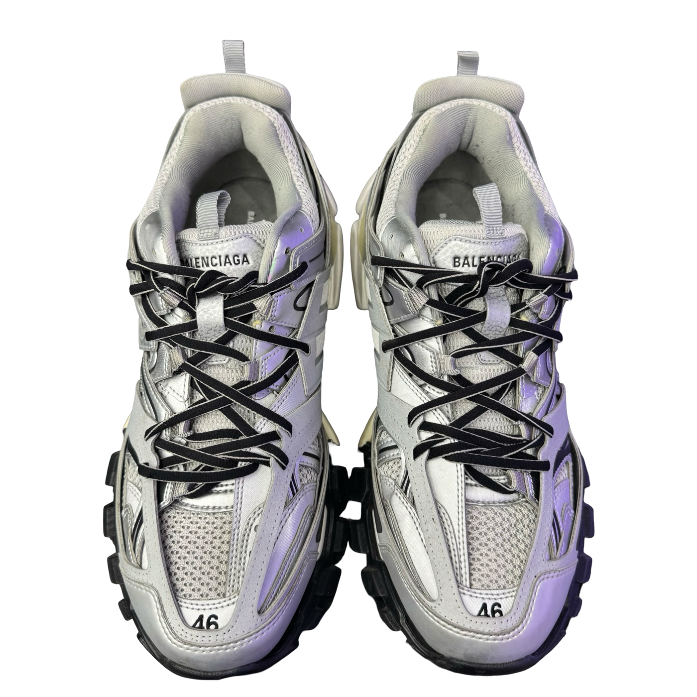Balenciaga Track Sneaker Metallic Silver Black