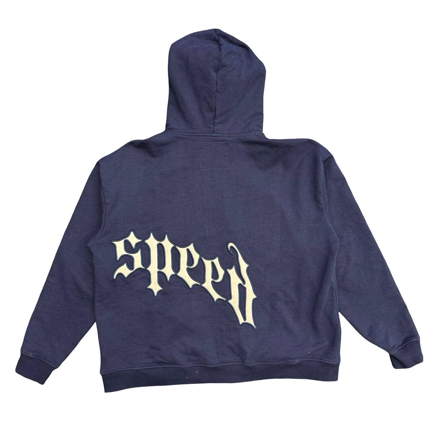 Godspeed OG Logo V2 Zip Up Hoodie Navy White
