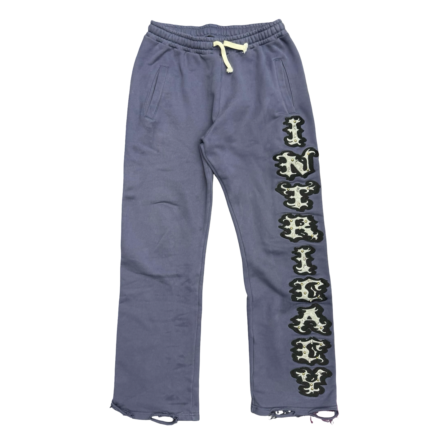 Lost Intricacy Patches Sweatpants Blue
