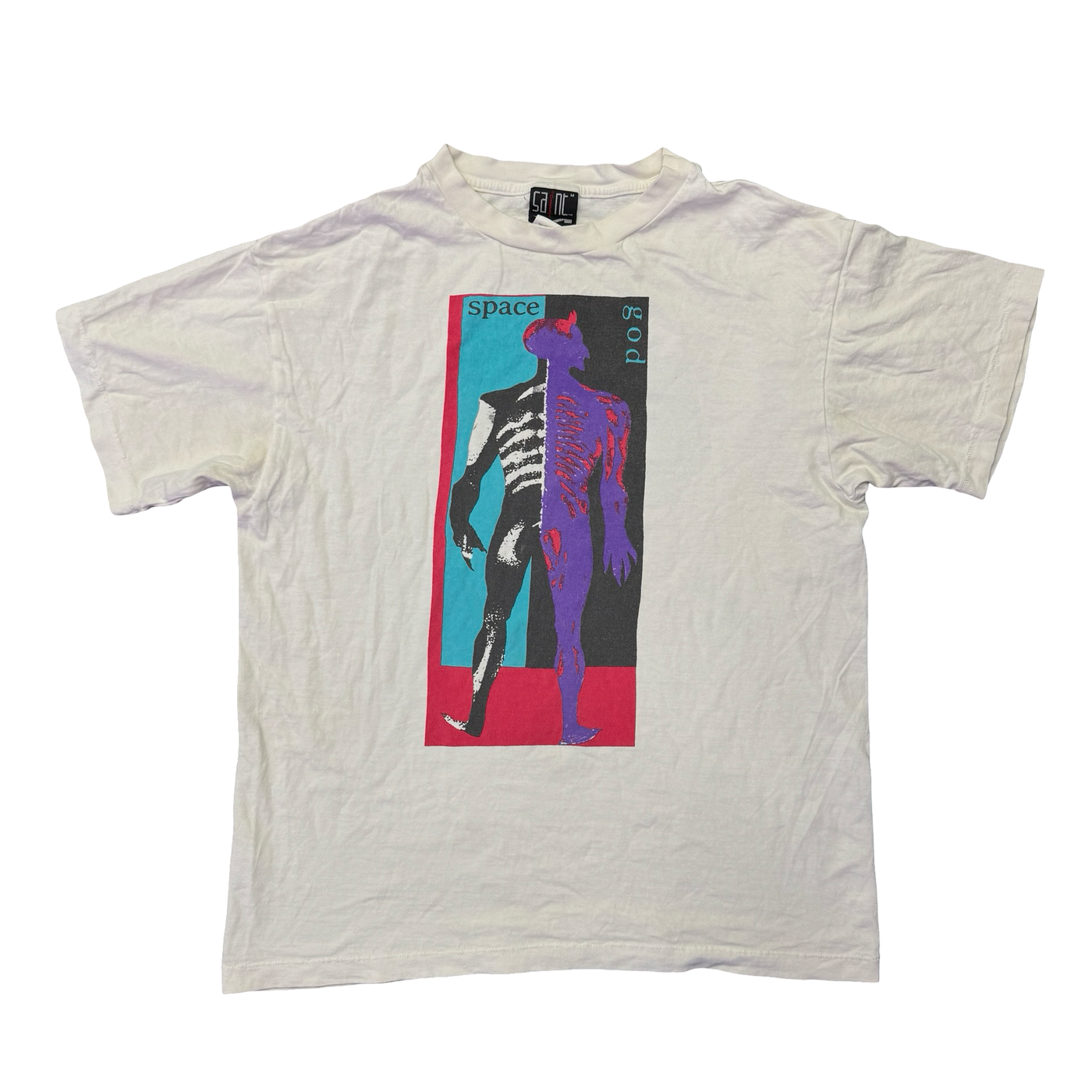 Saint Michael Space God Tee White