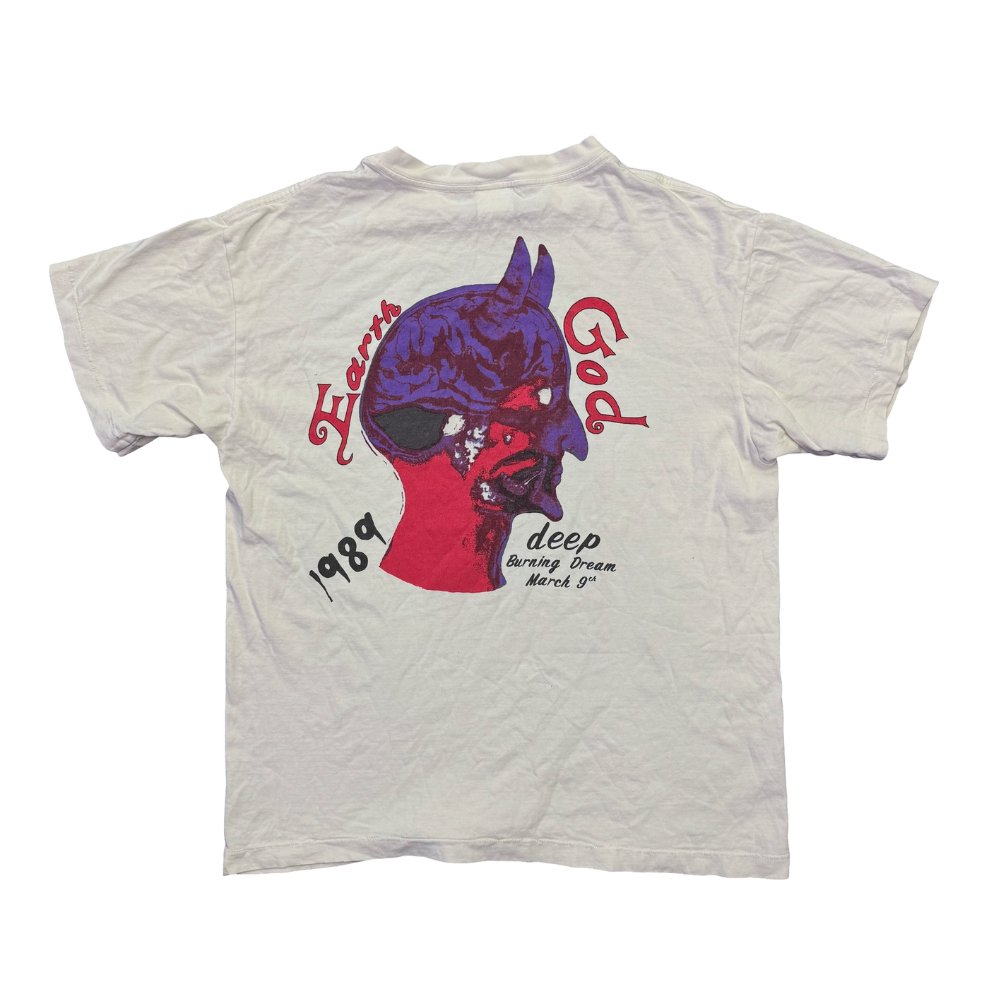 Saint Michael Space God Tee White