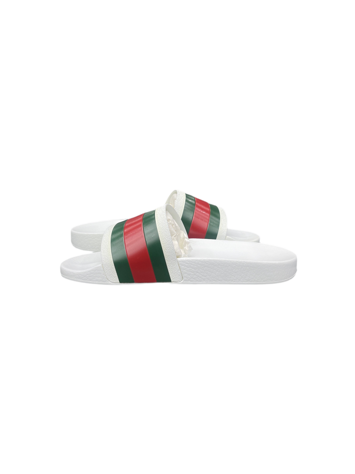 Gucci Web Slide Sandal Great White